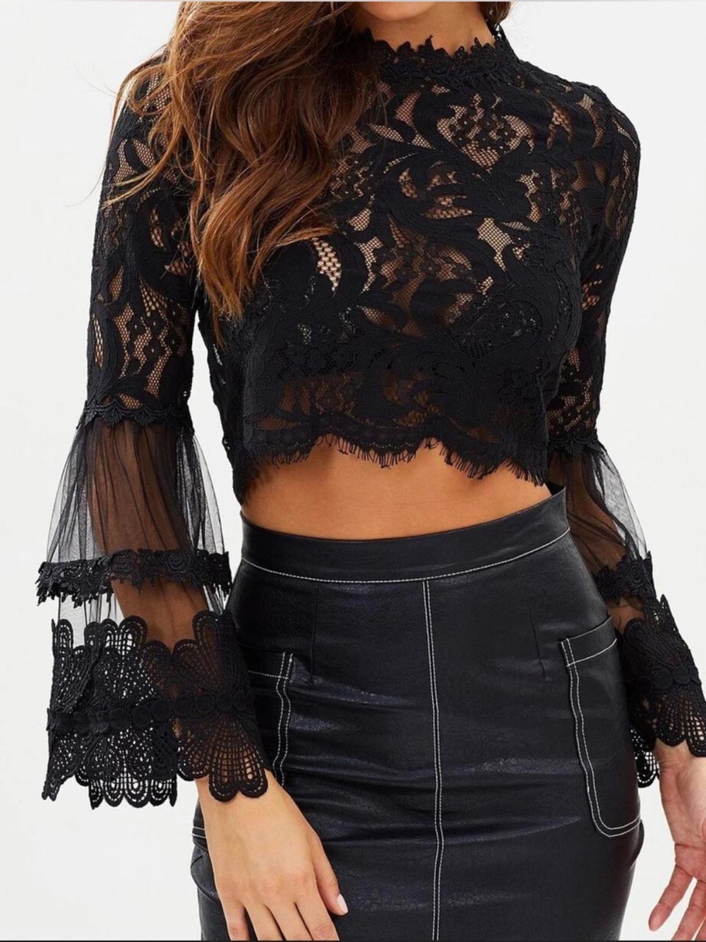 Lioness Black Lace Top